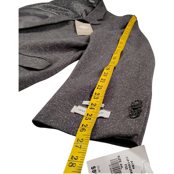 Joseph Abboud Gray Suit, Jacket 44L, Pants 40Wx30 - Picture 10 of 16